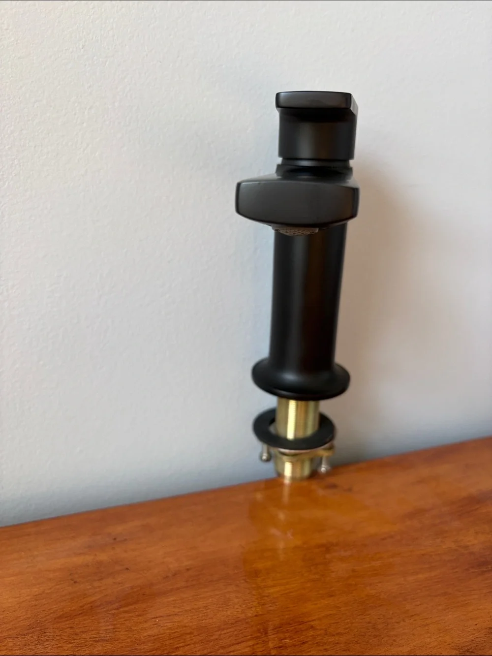 Single-Handle Bathroom Faucet in Matte Black